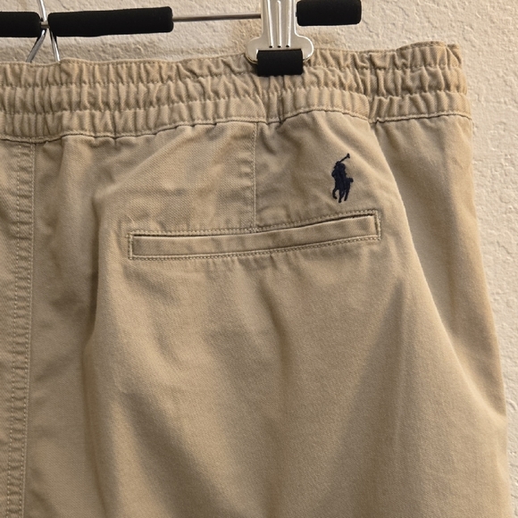 Polo Ralph Lauren Flat Front Jogget Shorts - Sandcastle Beige - XL - Picture 14 of 15